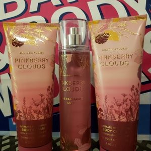 Bath and Body Works Pinkberry Clouds Bundle